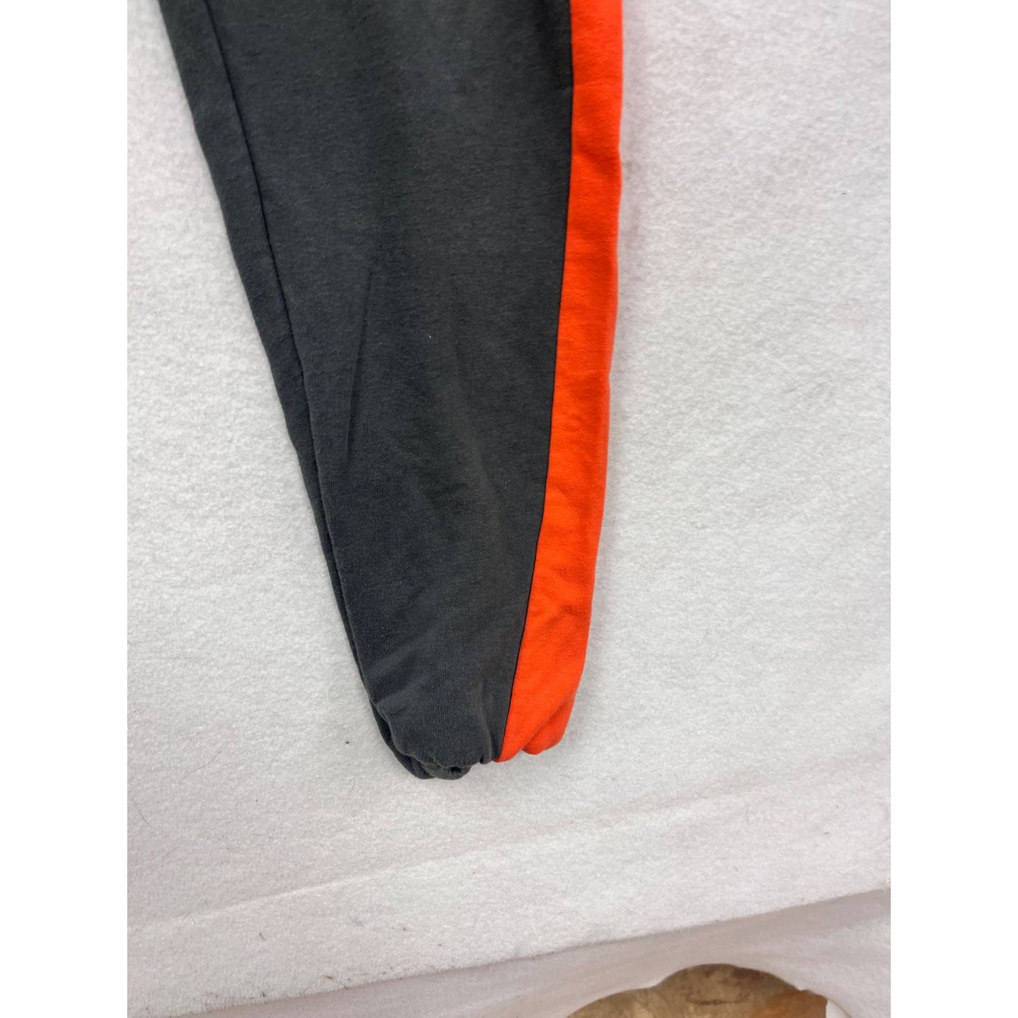 Nike Youth XL Track Pants Black/Orange Striped Athletic Joggers #8672