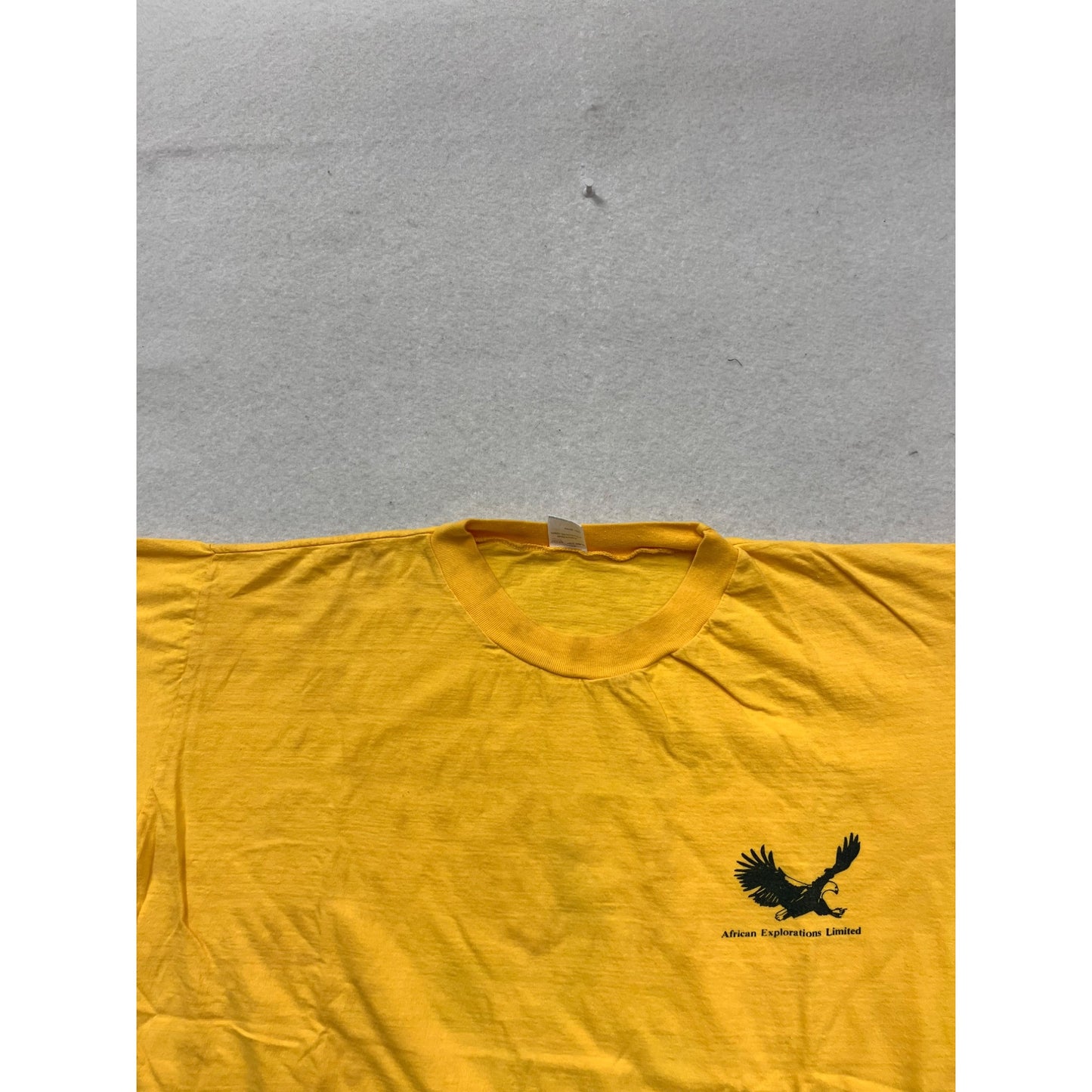 Yellow Graphic T-Shirt African Exploration Limited XL/2XL  #169A