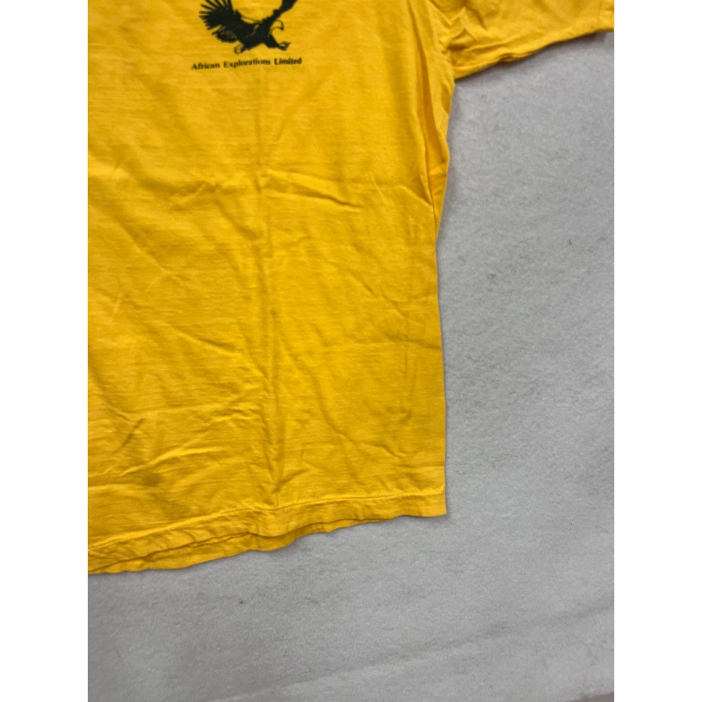 Yellow Graphic T-Shirt African Exploration Limited XL/2XL  #169A