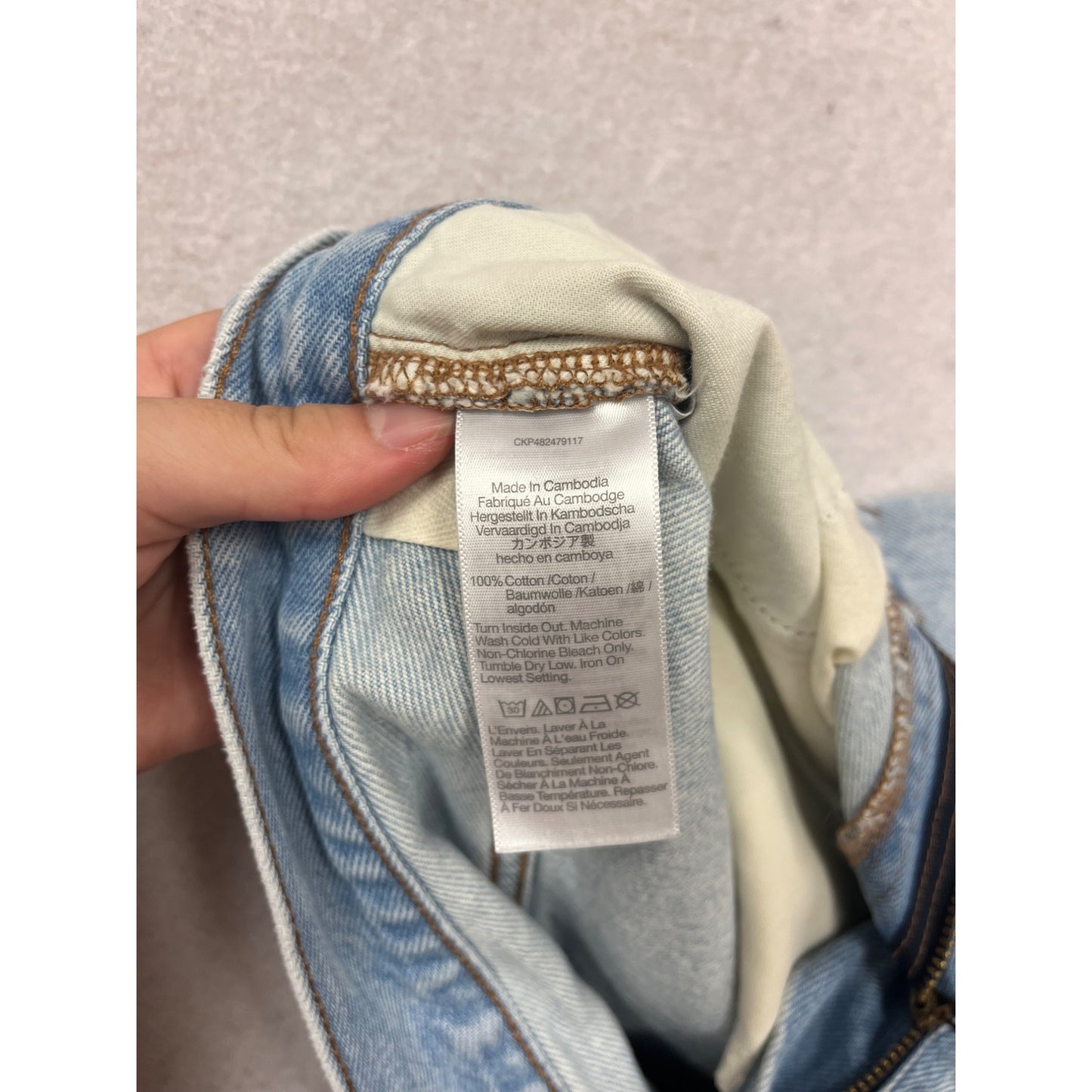 Madewell Relaxed Denim Shorts Size 28 Light Wash #333A