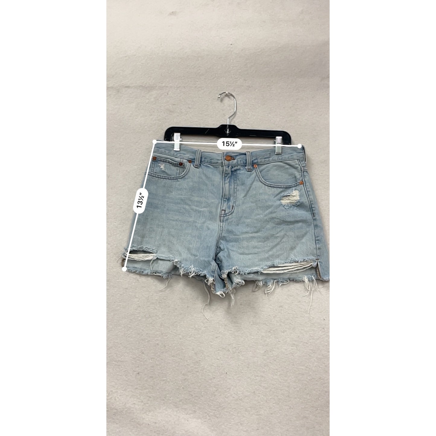 Madewell Relaxed Denim Shorts Size 28 Light Wash #333A