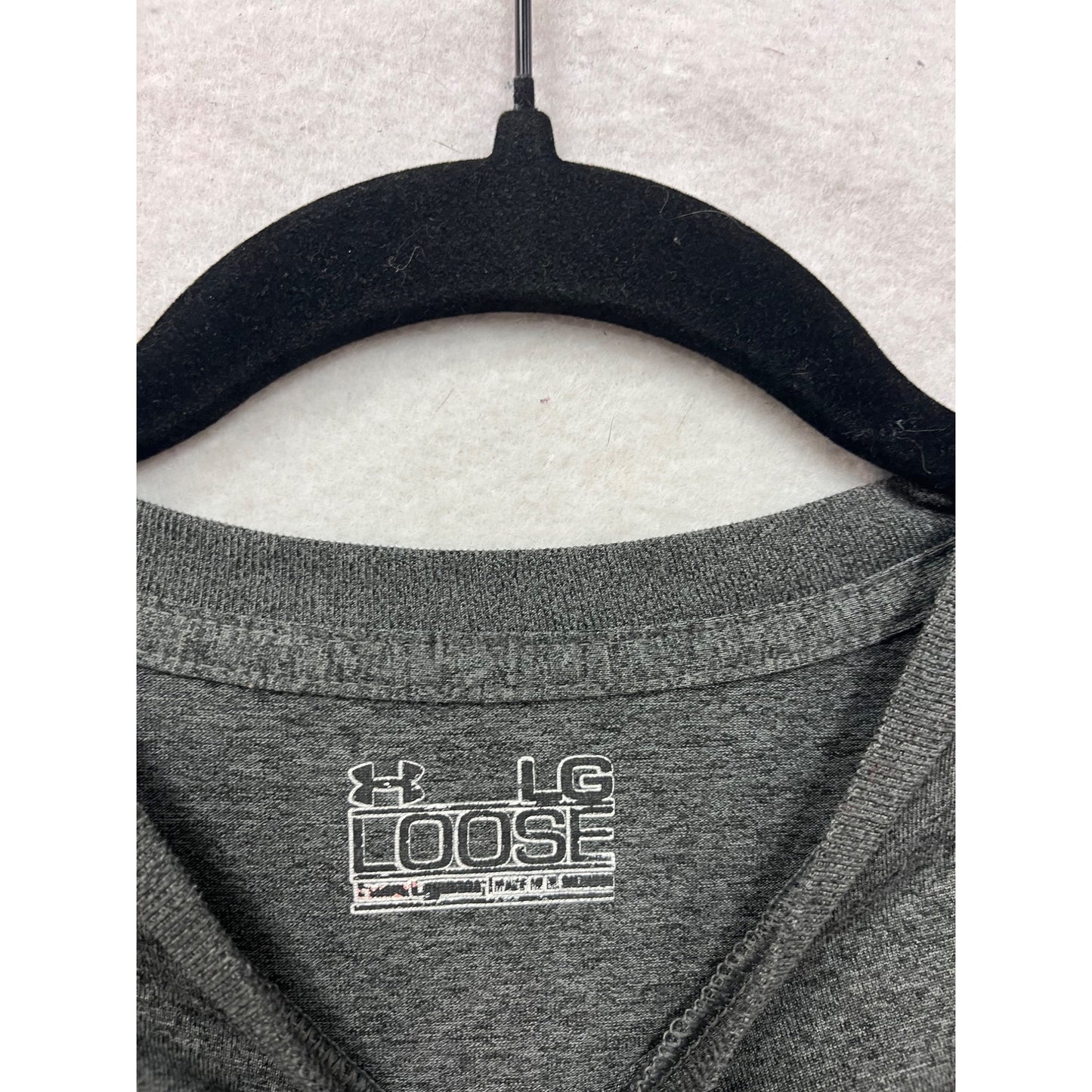 Under Armour Notre Dame Long-Sleeve Loose Fit Gray Shirt LG #8932