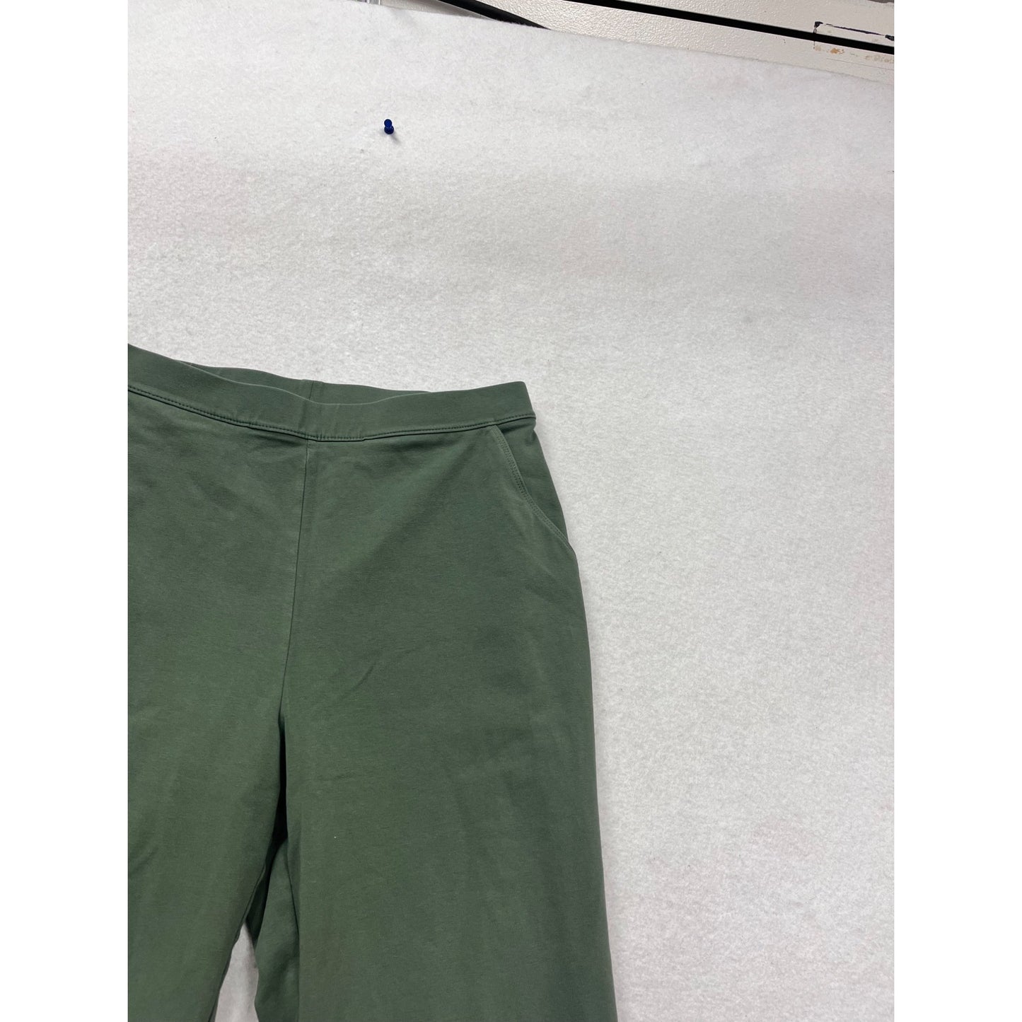 L.L.Bean Dark Green Cotton Blend Pants Size S Regular #416A
