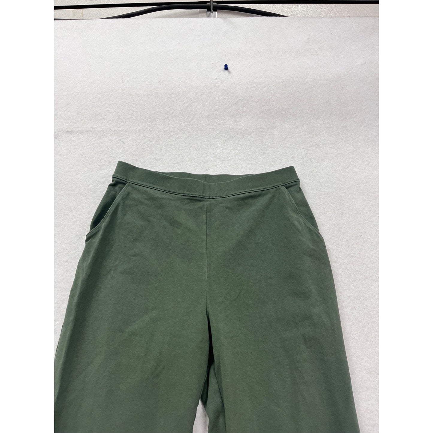 L.L.Bean Dark Green Cotton Blend Pants Size S Regular #416A