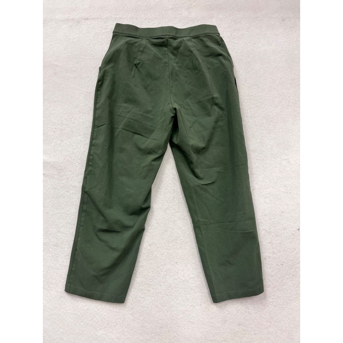 L.L.Bean Dark Green Cotton Blend Pants Size S Regular #416A