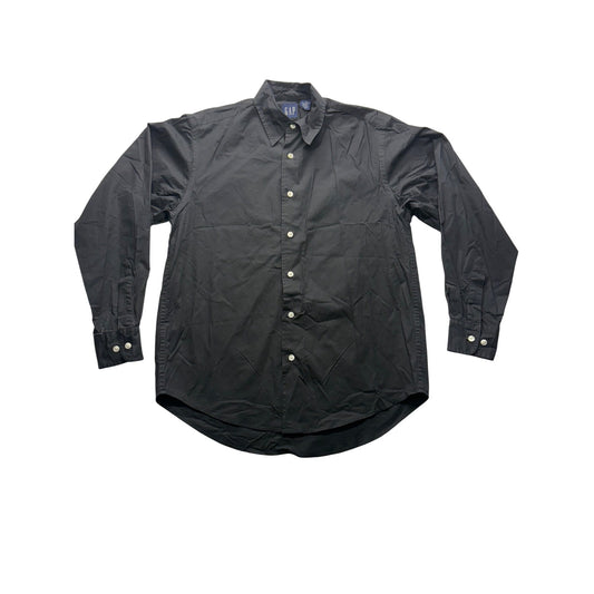 Gap Mens Black Long-Sleeve Button-Up Shirt XS #7630