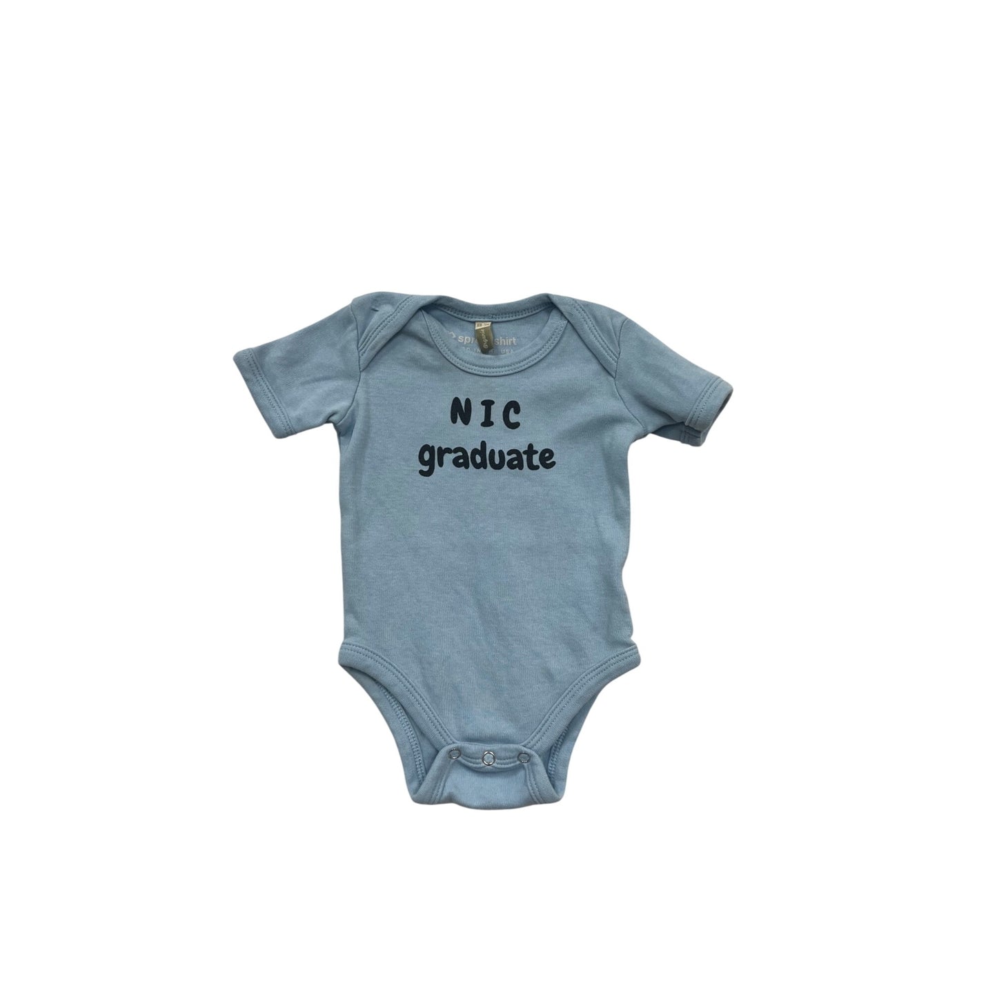 NIC Graduate Blue Baby Romper 0-3M