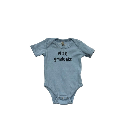 NIC Graduate Blue Baby Romper 0-3M