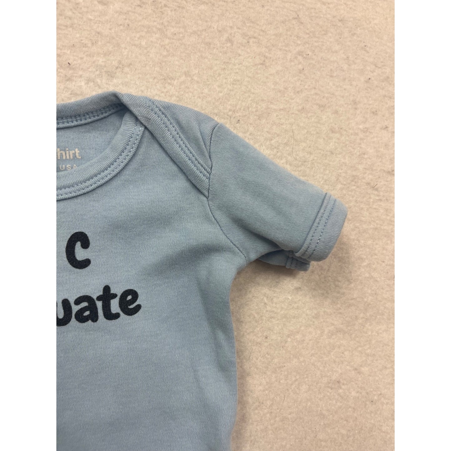 NIC Graduate Blue Baby Romper 0-3M