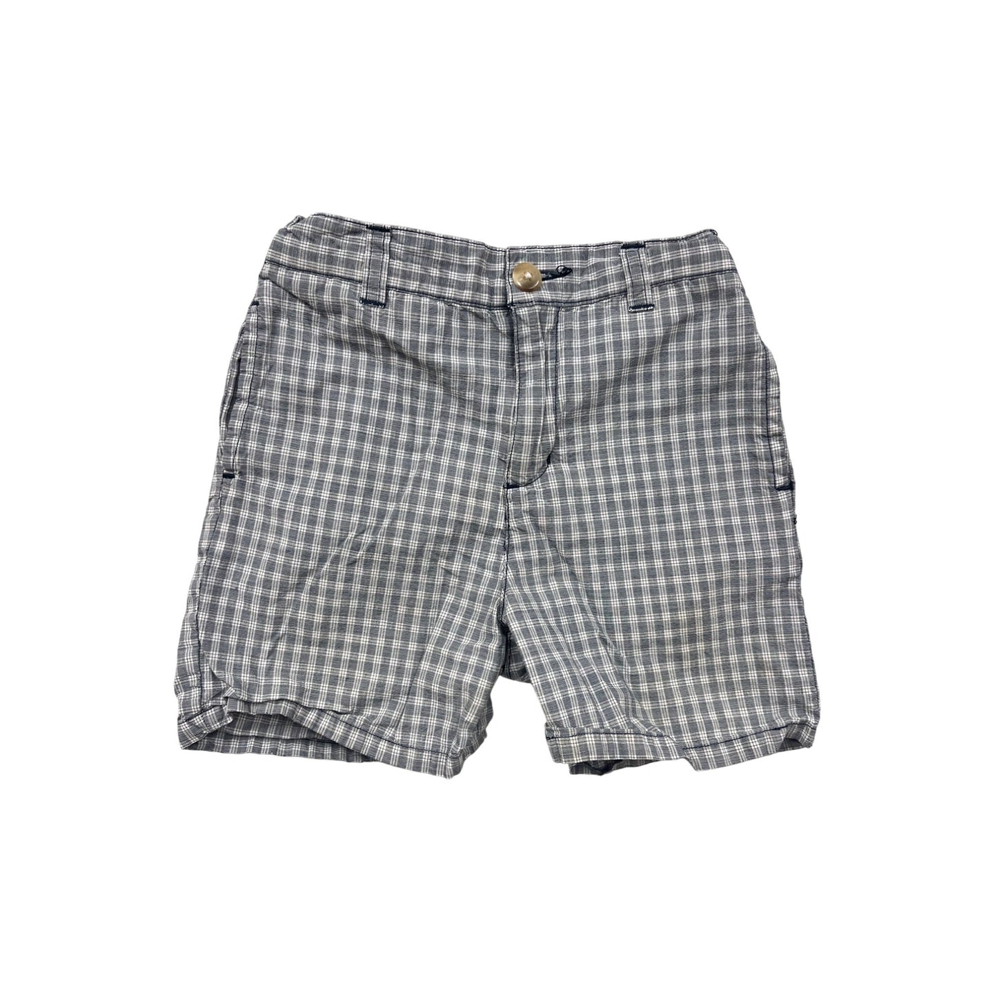 Ralph Lauren Boys Gray & White Plaid Shorts Size 2T #8185