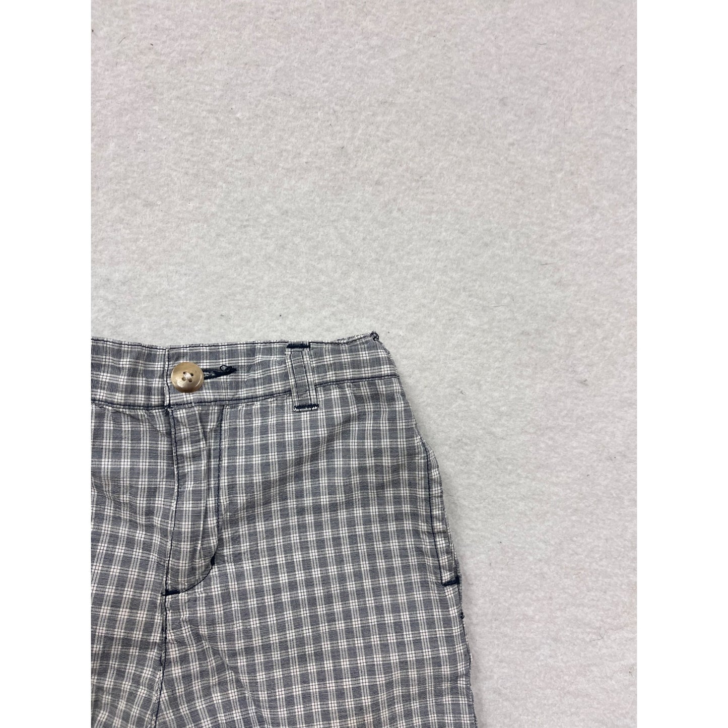 Ralph Lauren Boys Gray & White Plaid Shorts Size 2T #8185