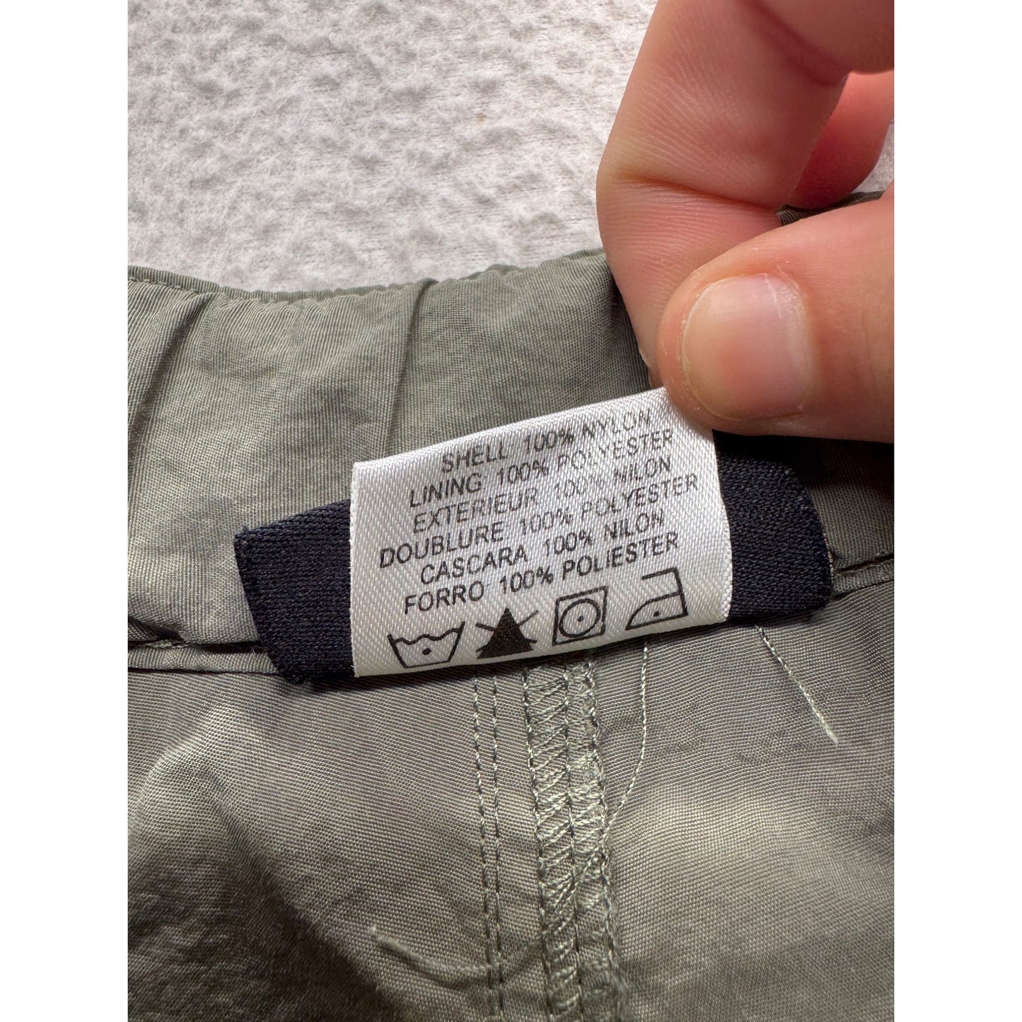 Field & Stream Outdoor Cargo Shorts Olive Green Nylon Hiking XL #9558