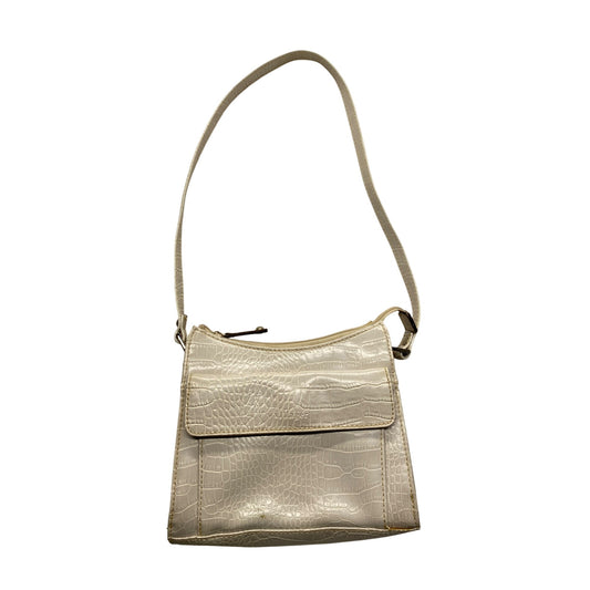 Villager Beige Faux Crocodile Shoulder Bag With Multiple Compartments #7214