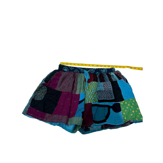 100% rayon boho shorts size L/XL #5008