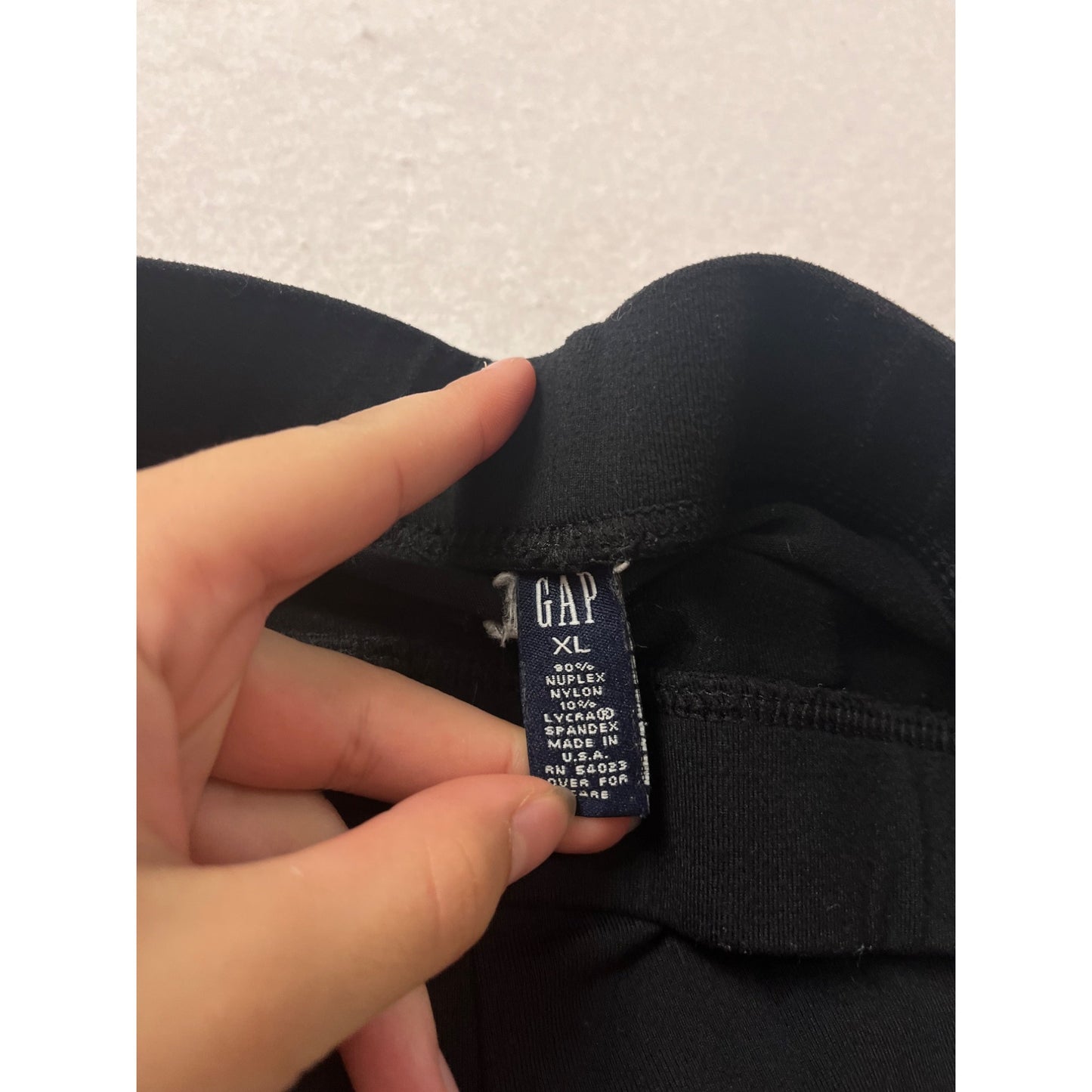 Gap Black Nylon Spandex Yoga Pants XL Stretch #604A