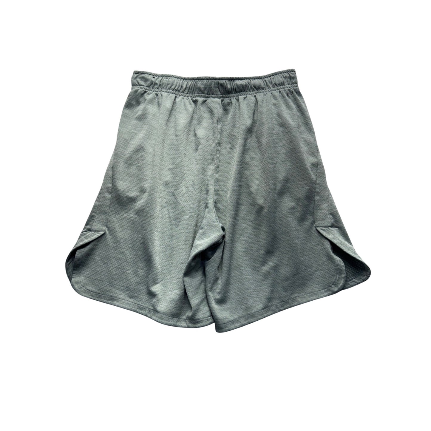 Nike Mens Dri-Fit Athletic Shorts M Light Gray Polyester Activewear #9528