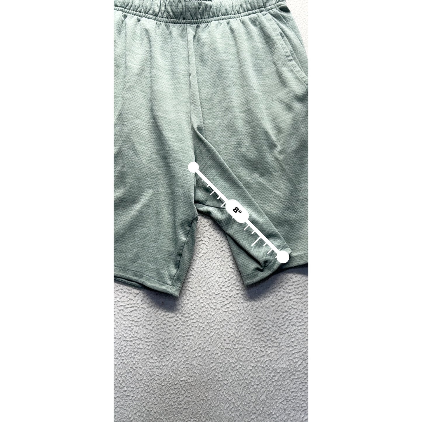 Nike Mens Dri-Fit Athletic Shorts M Light Gray Polyester Activewear #9528