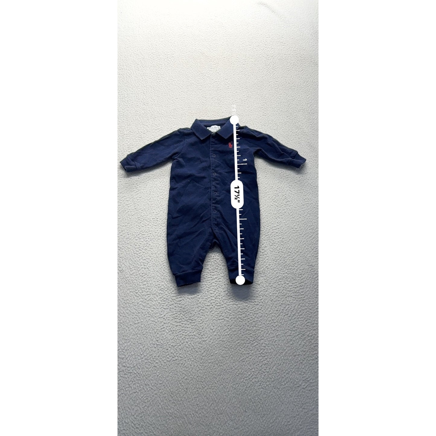 Ralph Lauren Baby Long Sleeve Buttoned Romper#7455