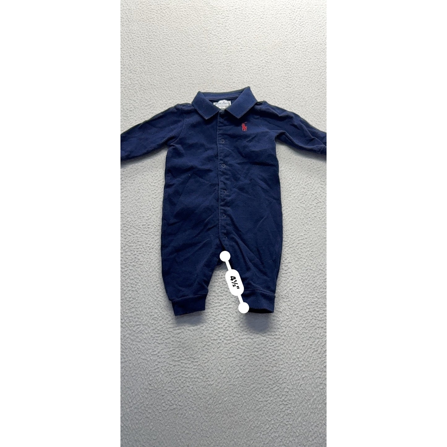 Ralph Lauren Baby Long Sleeve Buttoned Romper#7455