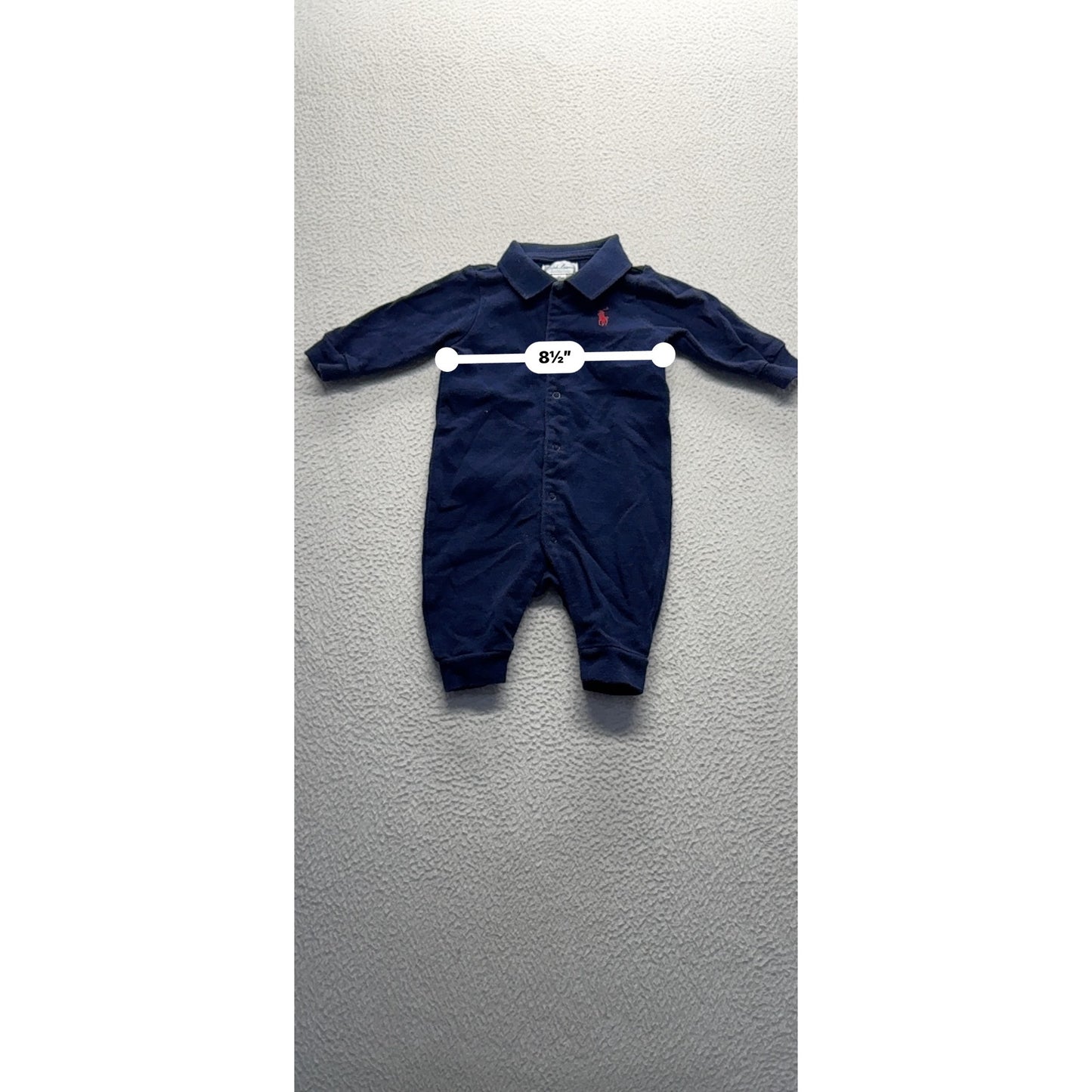 Ralph Lauren Baby Long Sleeve Buttoned Romper#7455