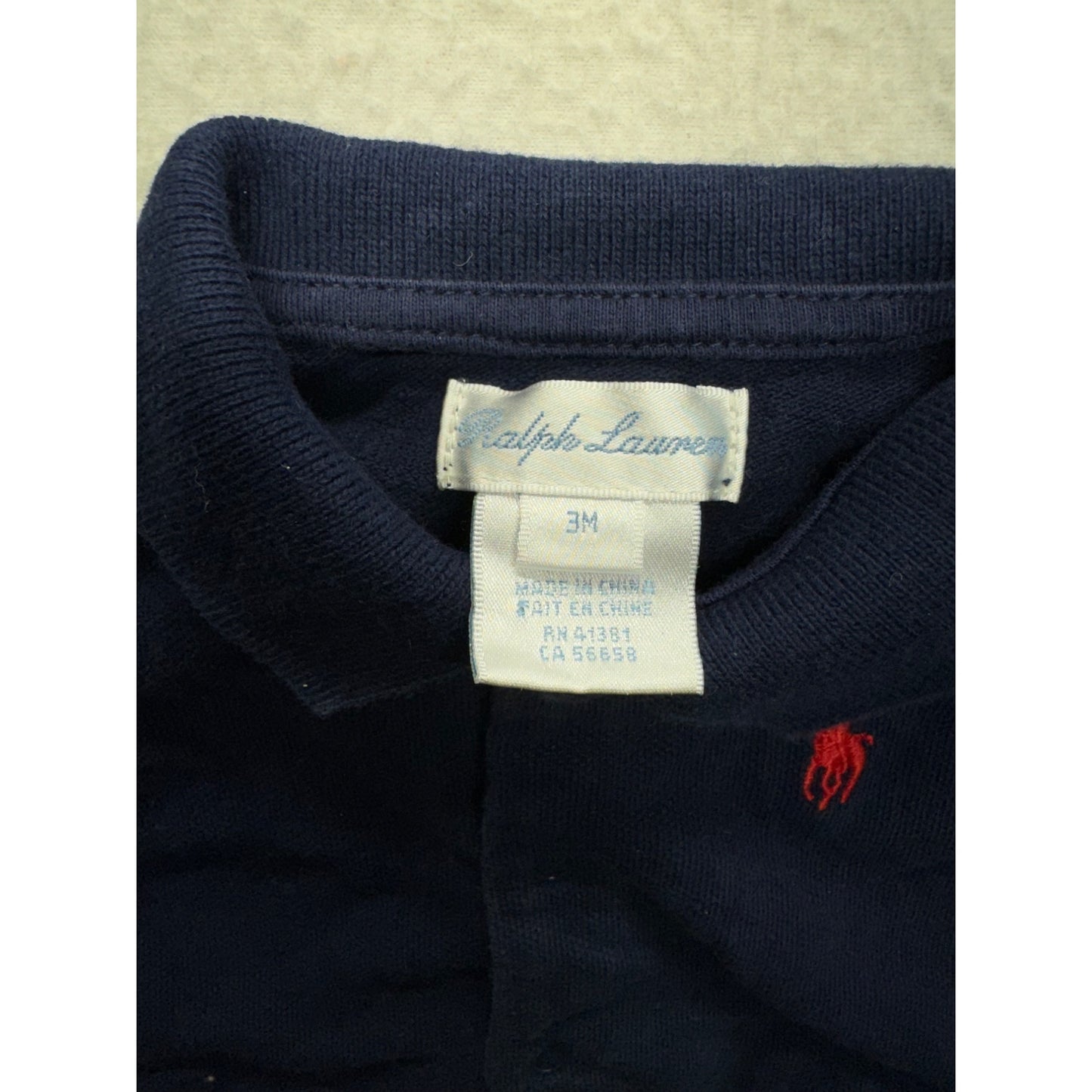 Ralph Lauren Baby Long Sleeve Buttoned Romper#7455