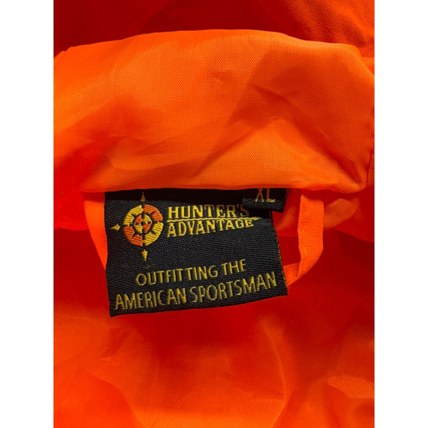 Hunters Advantage XL Bright Orange Hooded Windbreaker Jacket #7560