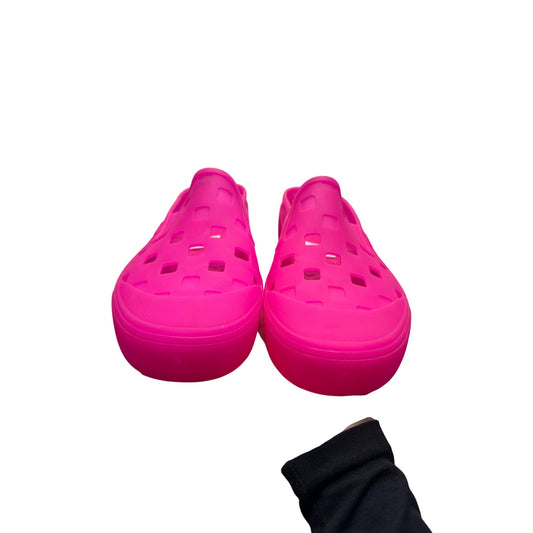 Vans Pink Perforated Slip-On Rubber Clogs Water-Resistant US 8 #9793
