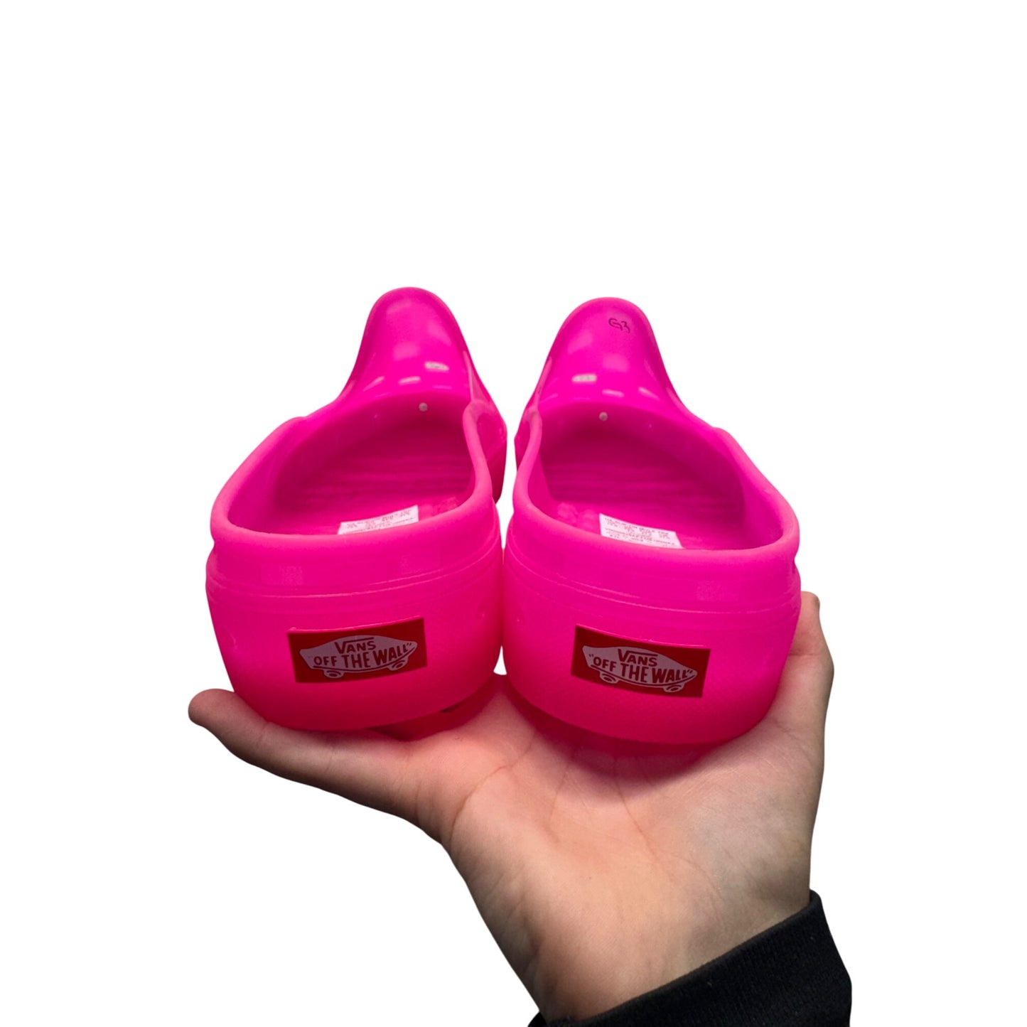 Vans Pink Perforated Slip-On Rubber Clogs Water-Resistant US 8 #9793