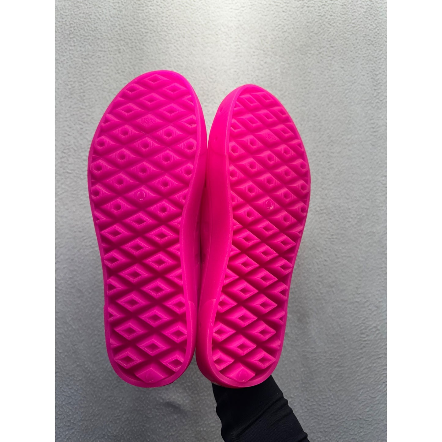 Vans Pink Perforated Slip-On Rubber Clogs Water-Resistant US 8 #9793
