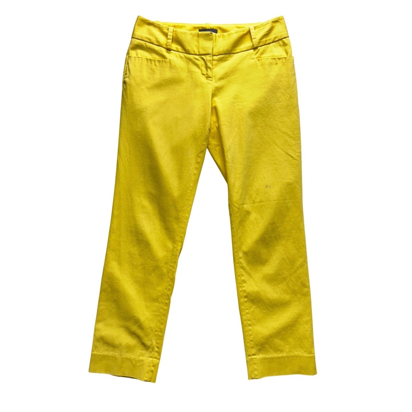The Limited Yellow Straight Leg Ankle Pants Size 0 #162B