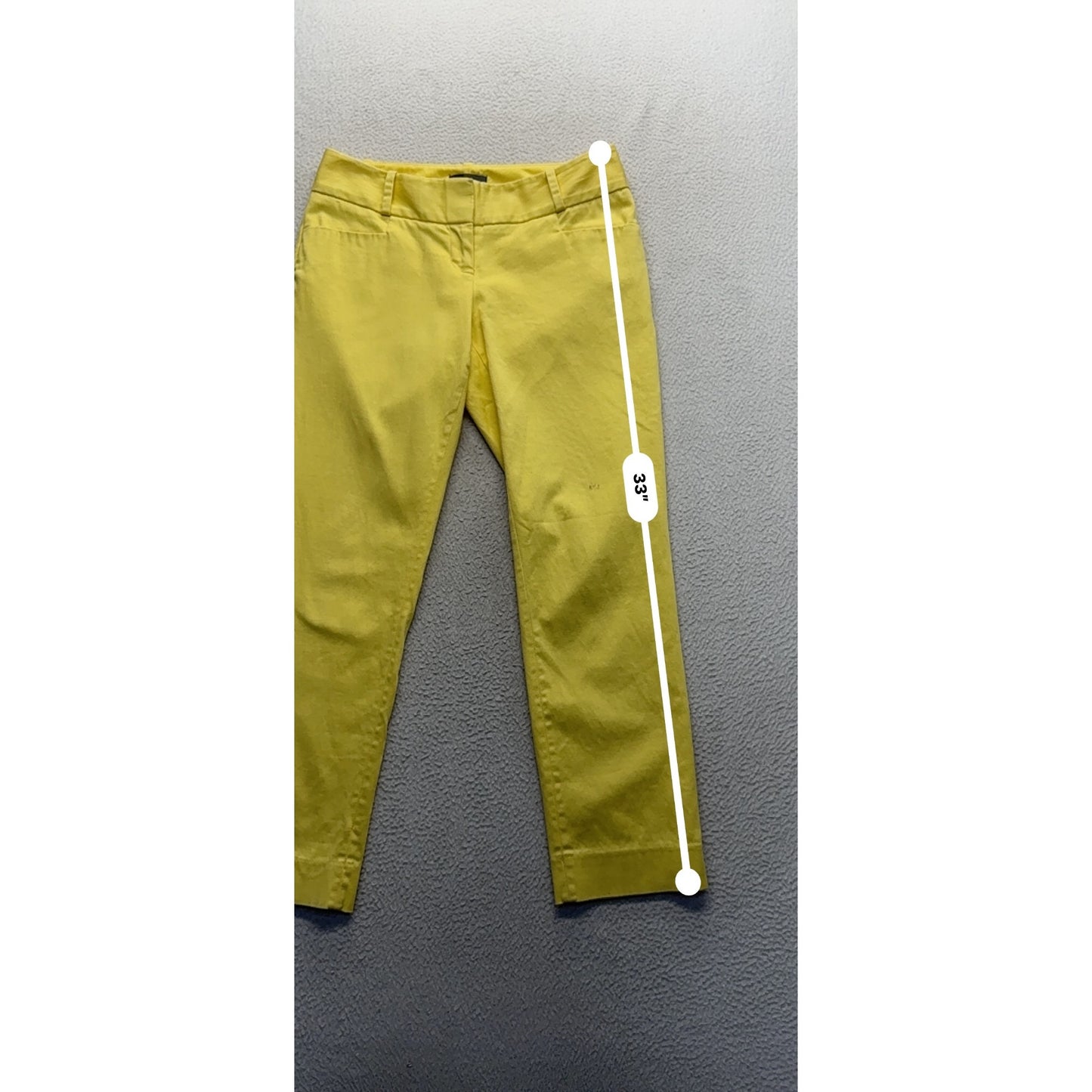 The Limited Yellow Straight Leg Ankle Pants Size 0 #162B