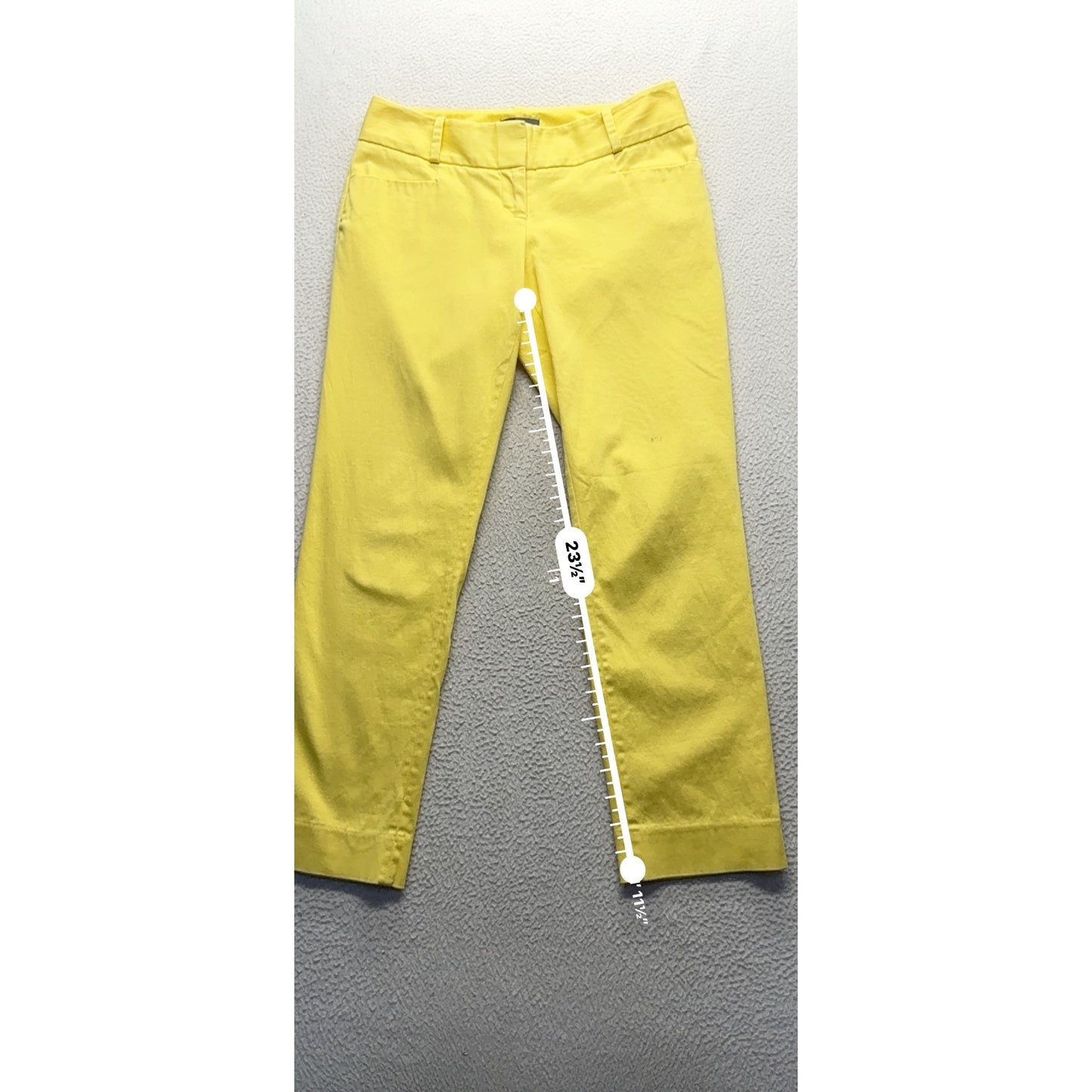 The Limited Yellow Straight Leg Ankle Pants Size 0 #162B