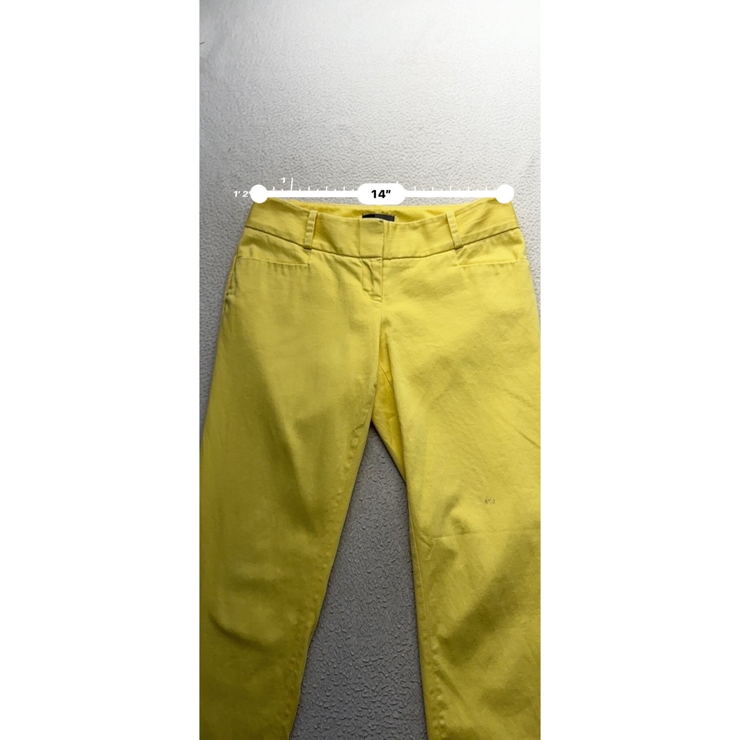 The Limited Yellow Straight Leg Ankle Pants Size 0 #162B