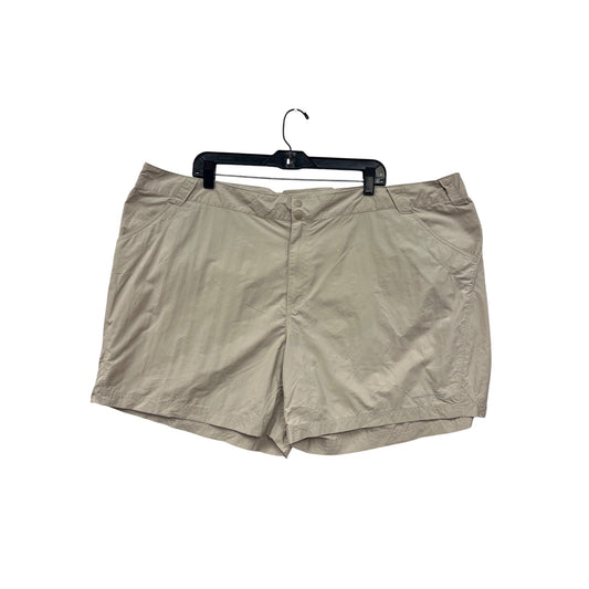 Columbia Womens Plus Size 3X Khaki Nylon Shorts With Pockets #6705