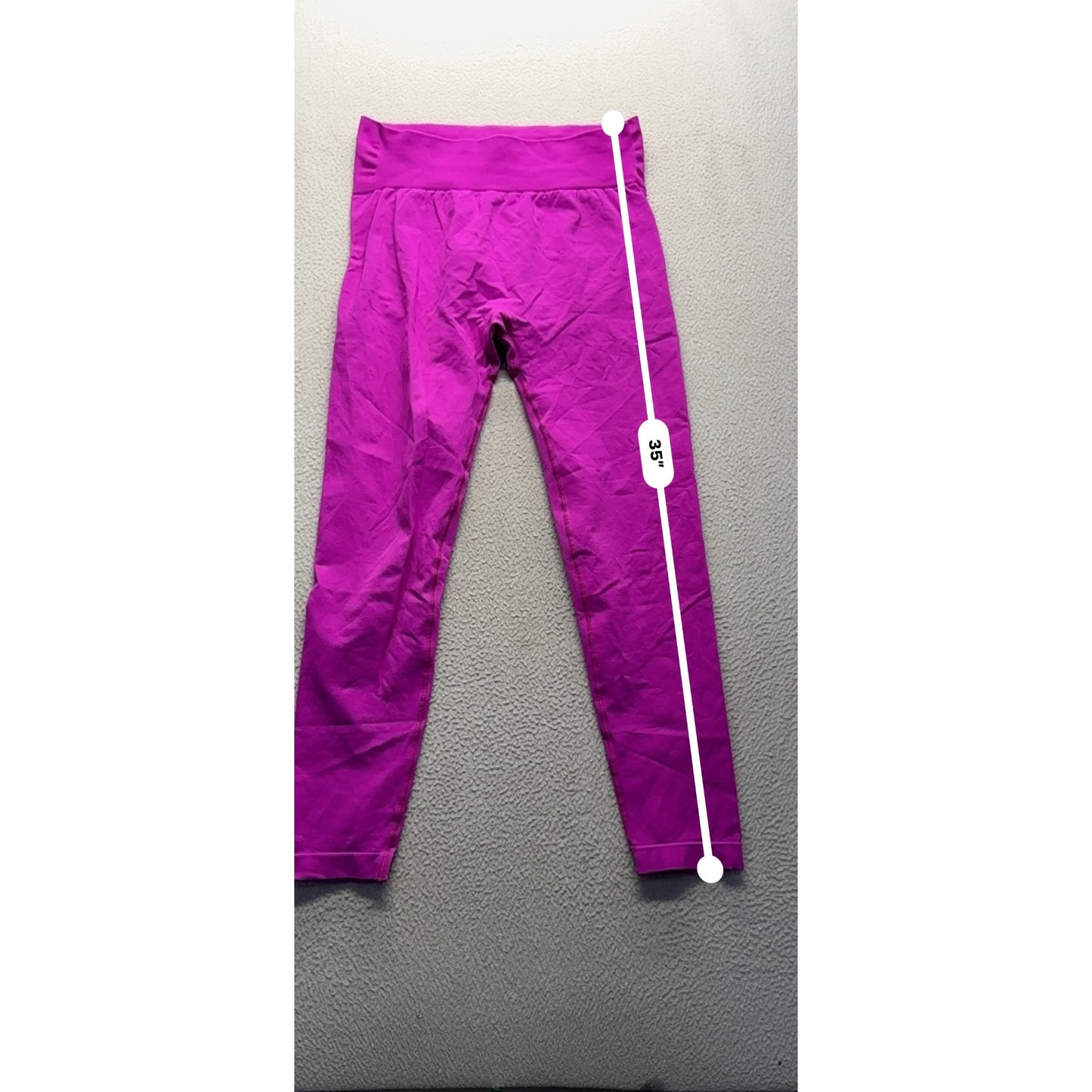 High-Waisted Active Leggings Bodied ByTy Purple Stretch Seamless 315B