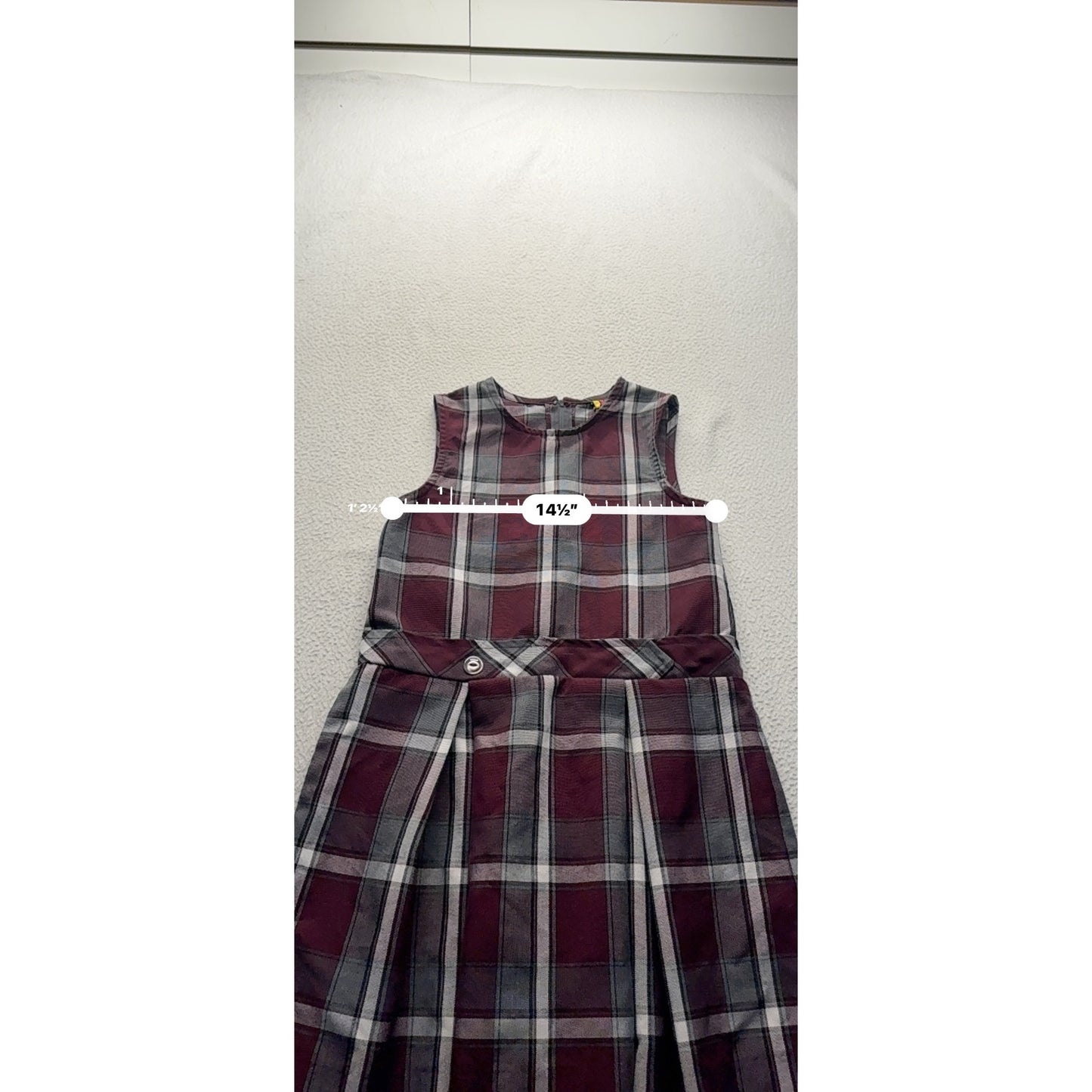 Sleeveless Plaid Jumper Dress By Rifle Official Schoolwear 276B