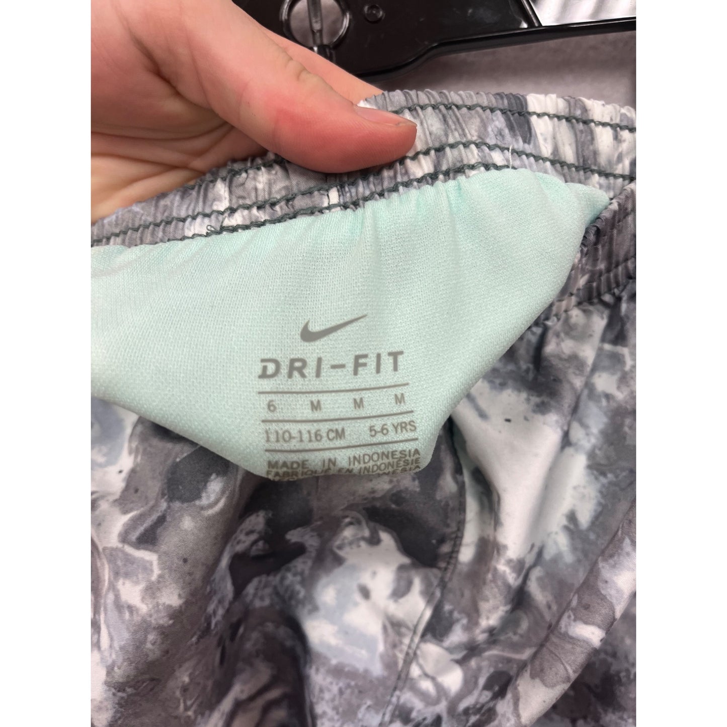 Nike Dri-Fit Athletic Shorts Gray Marble Size 6 #8684