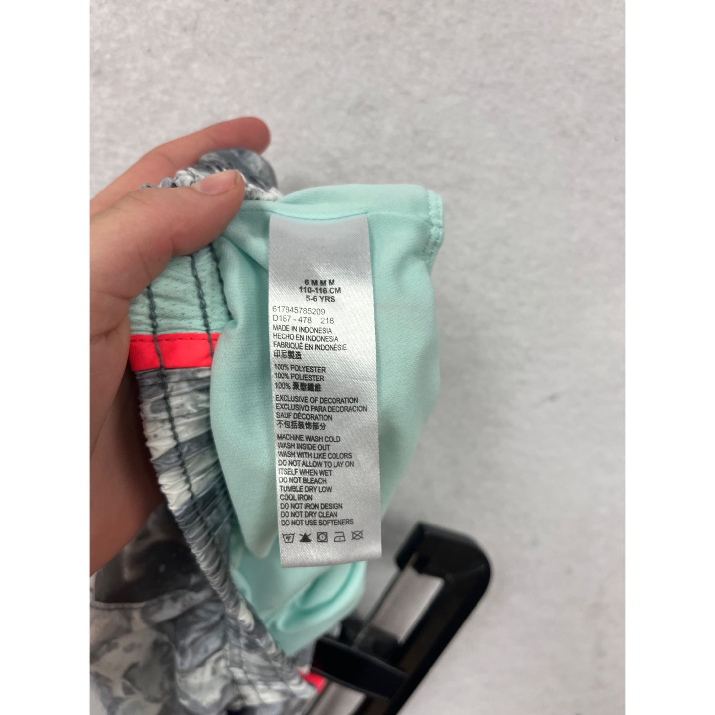 Nike Dri-Fit Athletic Shorts Gray Marble Size 6 #8684