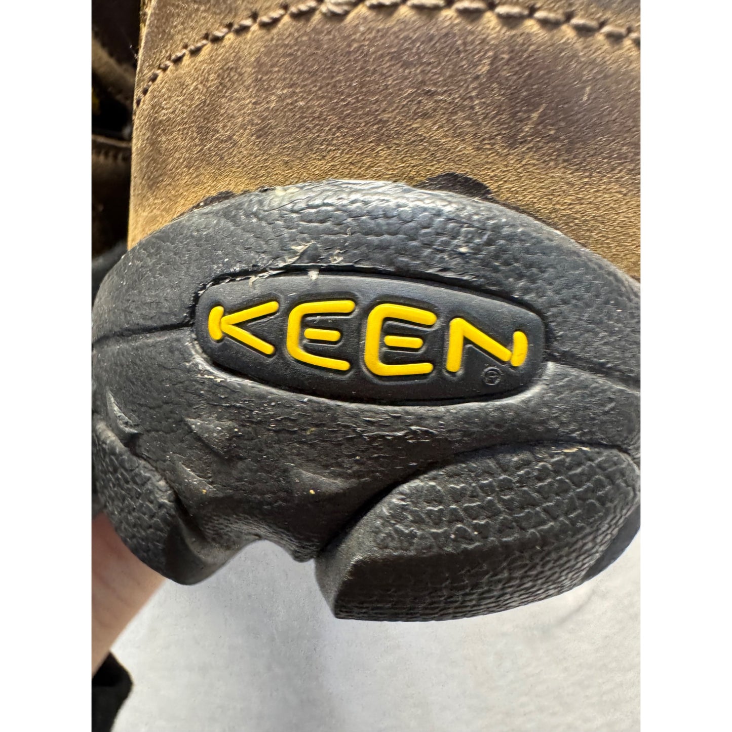 Keen Waterproof Brown Hiking Boots Size 10 Lace-Up Outdoor Shoes #143B