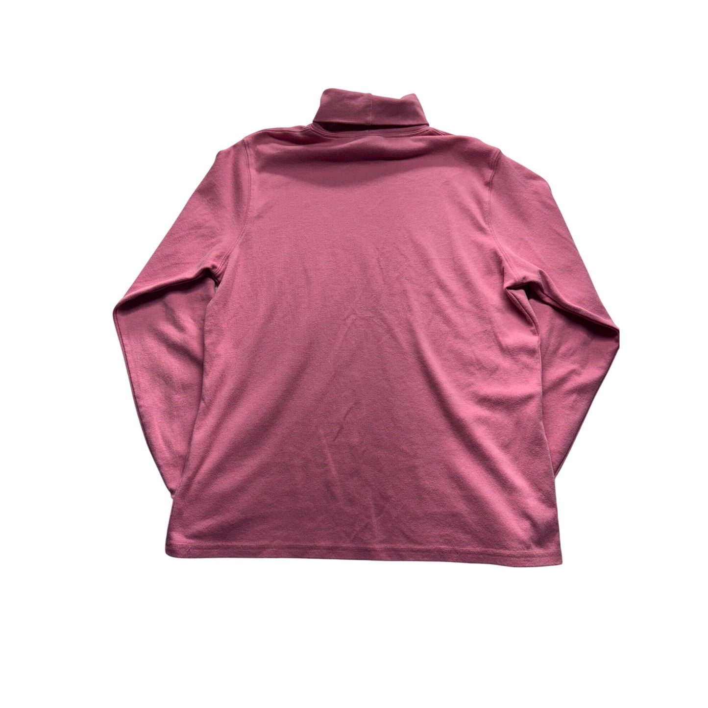 L.L. Bean Womens Pink Turtleneck Long Sleeve Top Medium  #7816
