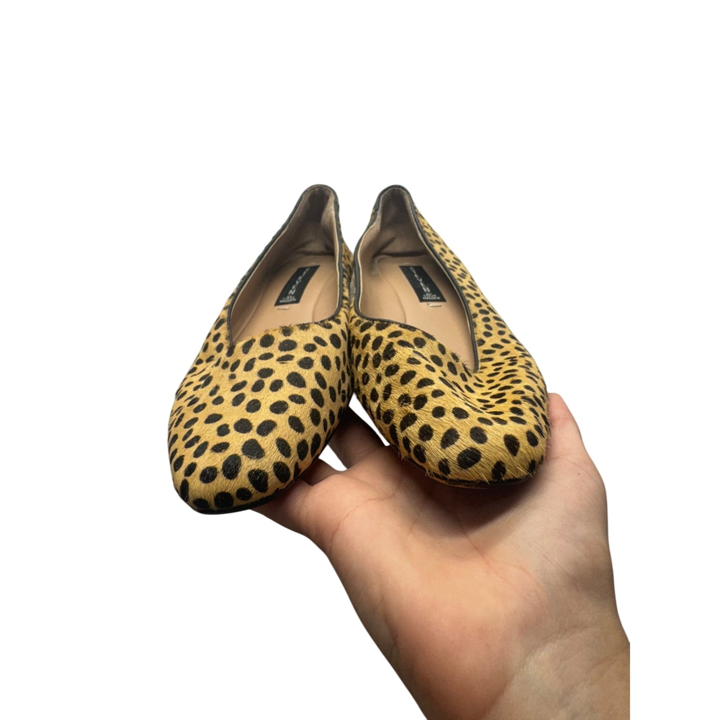 Steven By Steve Madden Leopard Print Calf Hair Flats Size 8 #9806