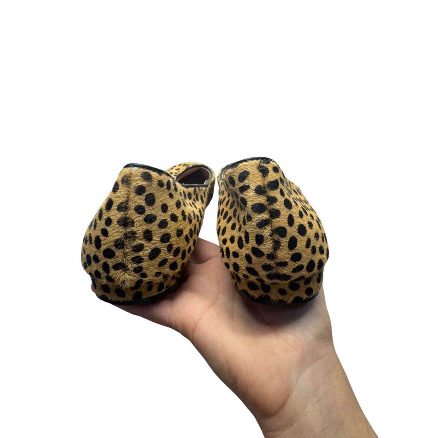 Steven By Steve Madden Leopard Print Calf Hair Flats Size 8 #9806