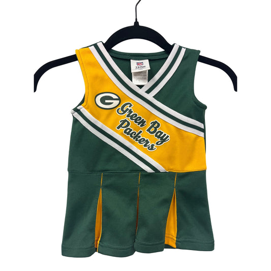 Green Bay Packers 2T Girls Cheerleading Dress NFL Team Apparel #6551