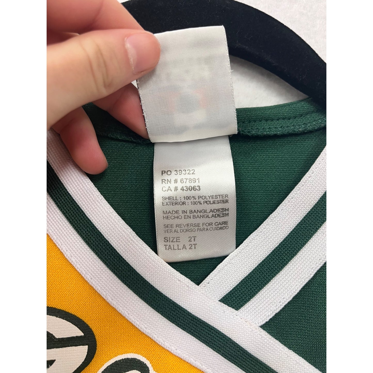 Green Bay Packers 2T Girls Cheerleading Dress NFL Team Apparel #6551
