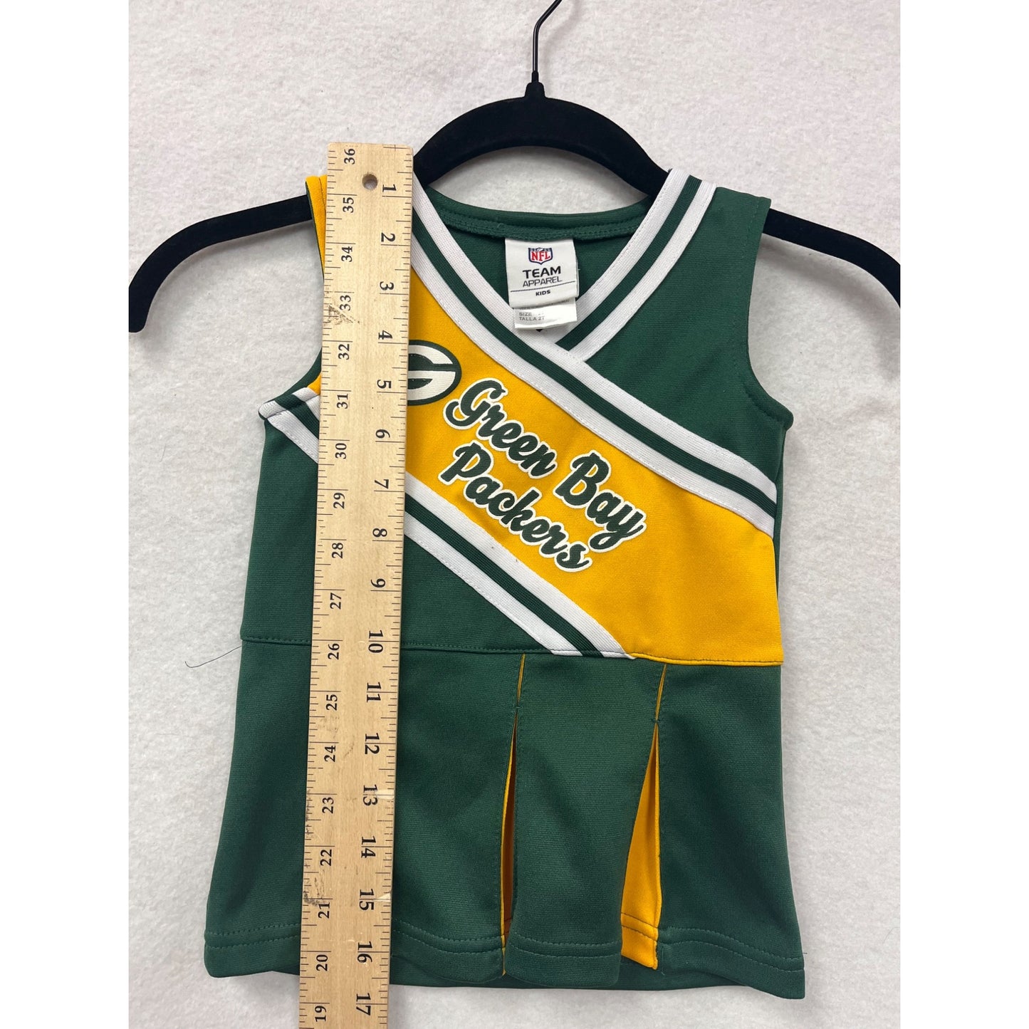Green Bay Packers 2T Girls Cheerleading Dress NFL Team Apparel #6551