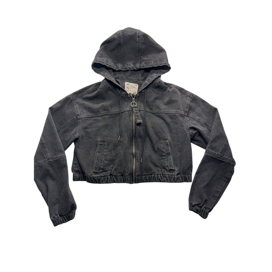 Stoosh  Denim Cropped Black Jean jacket #7687