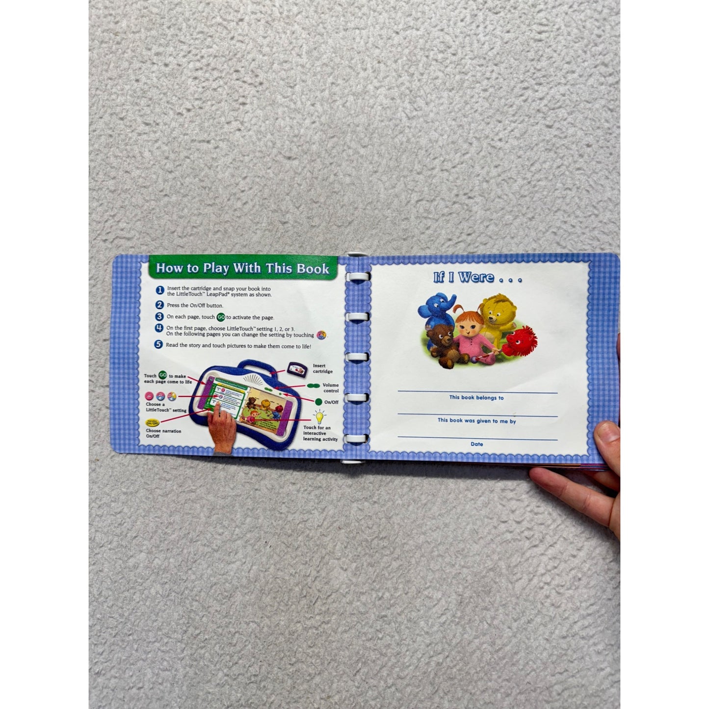 LeapFrog LittleTouch Library Interactive Book & Cartridge Bundle #9948