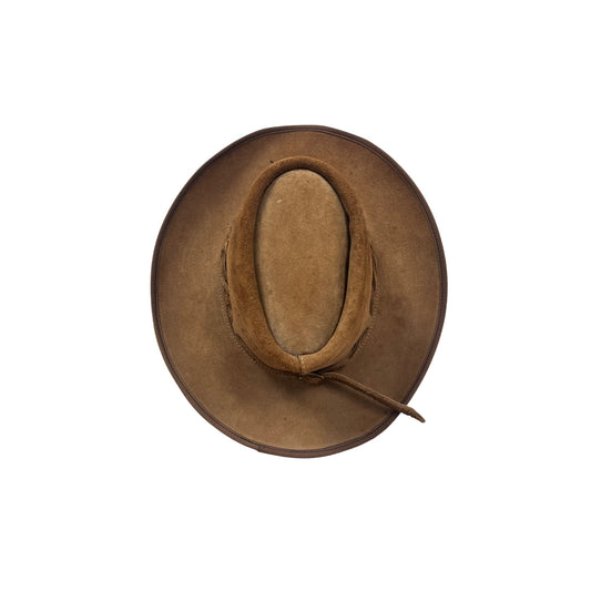 Men’s vintage Excalibur Outback Leather Cowboy Hat #2865