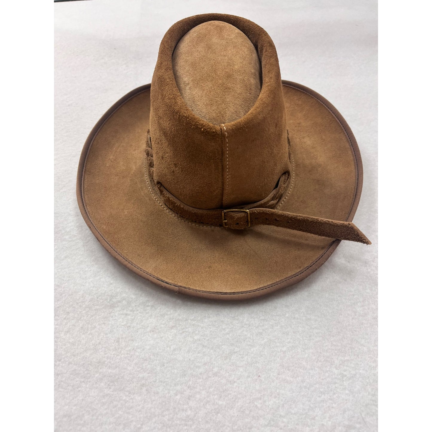 Men’s vintage Excalibur Outback Leather Cowboy Hat #2865