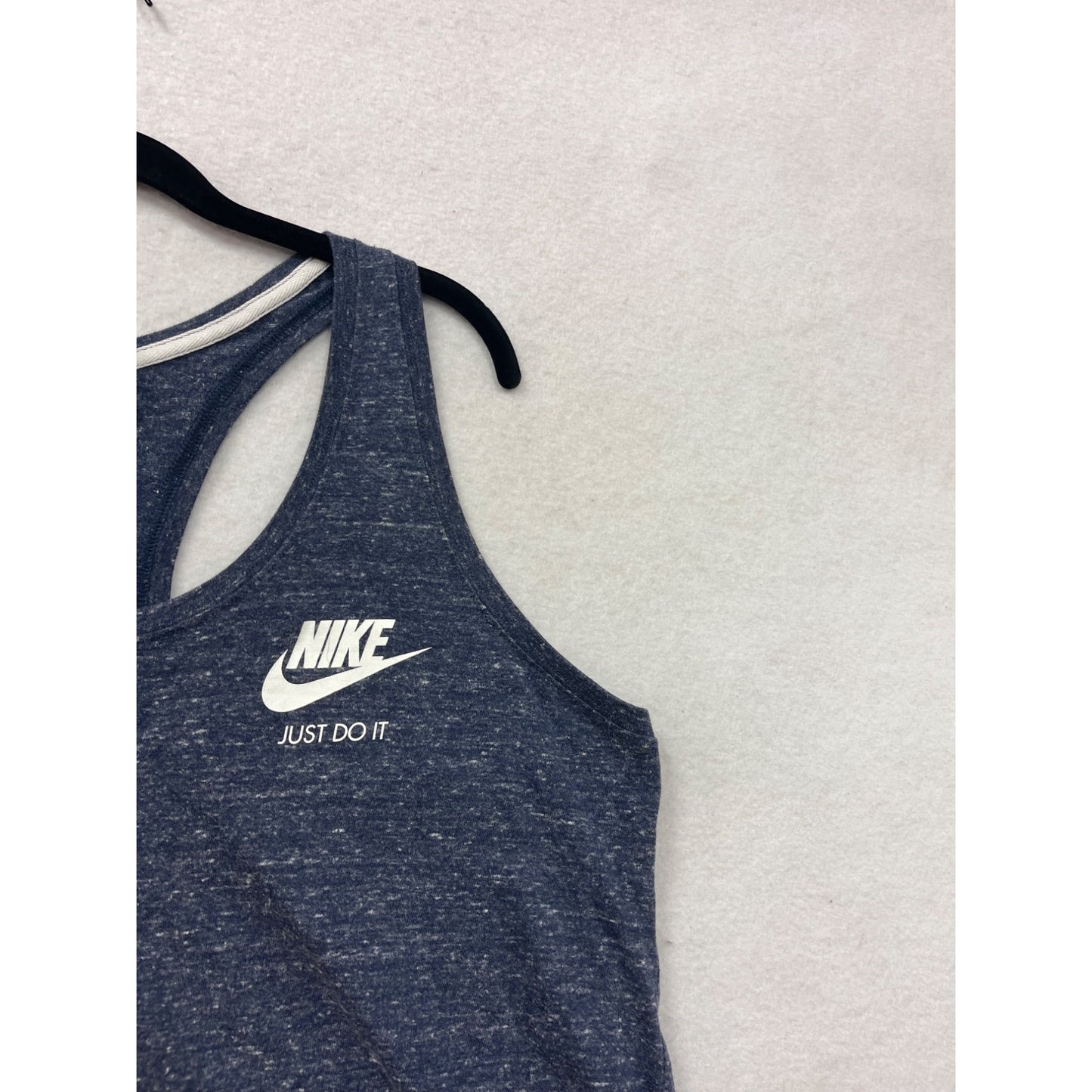 Nike XL Heathered Navy Racerback Tank Top #8858